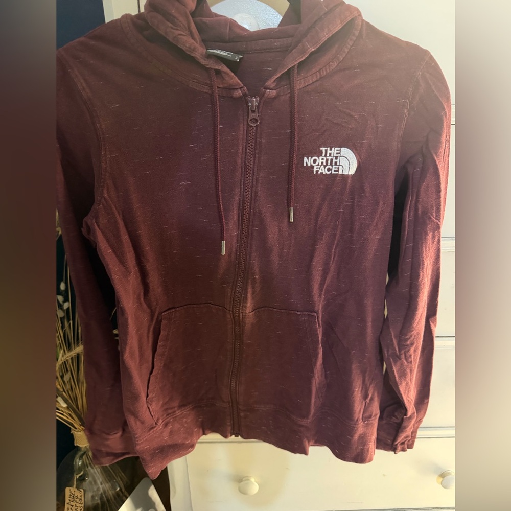 The North Face Womens Maroon Full-Zip Hoodie